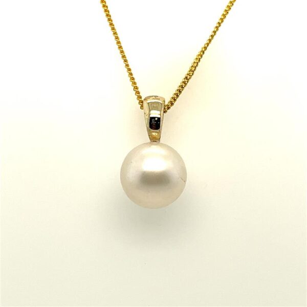 9ct Gold 12-13mm South Sea Pearl Enhancer Pendant