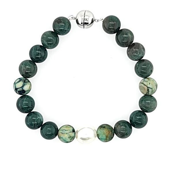 Arafura Collection South Sea Pearl African Jade Bracelet