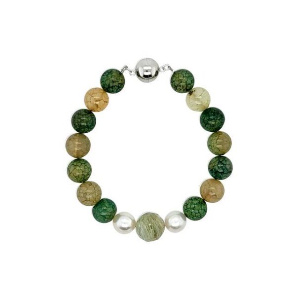 Arafura Collection South Sea Pearl & Agate Bracelet