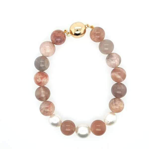 Arafura Collection South Sea Pearl & Sunstone Bracelet