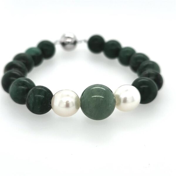 Arafura Collection South Sea Pearl, Adventurine & Jade Bracelet