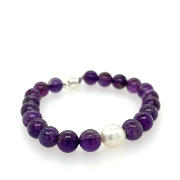 Arafura Collection South Sea Pearl & Amethyst Bracelet