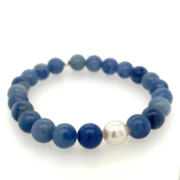 Arafura Collection South Sea Pearl & Blue Aventurine Bracelet