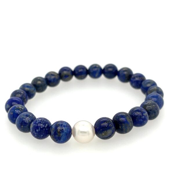 Arafura Collection South Sea Pearl & Lapis Lazuli Bracelet