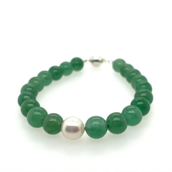 Arafura Collection South Sea Pearl & Green Aventurine Bracelet