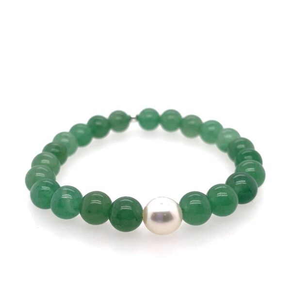 Arafura Collection South Sea Pearl & Green Aventurine Bracelet