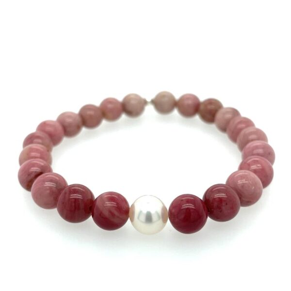 Arafura Collection South Sea Pearl & Rhodochrosite Bracelet