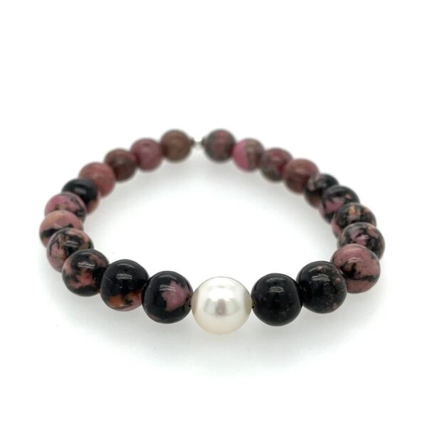 Arafura Collection South Sea Pearl & Rhodonite Bracelet